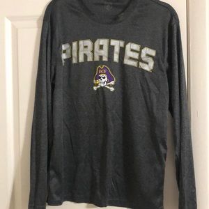 ECU long sleeve athletic top